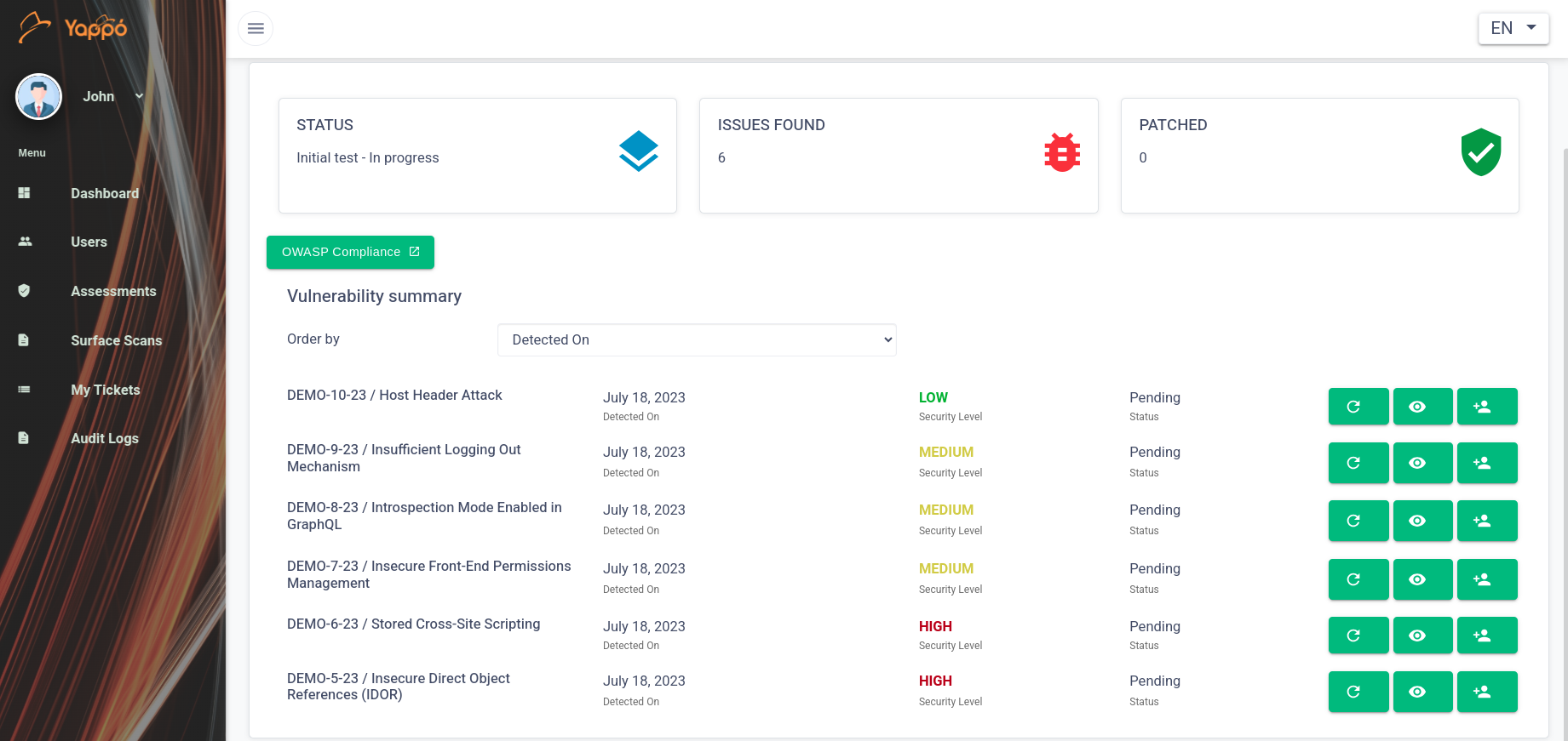Yappo Dashboard 2